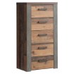 Forte Комода 62 см Nelleke Old – Wood Vintage/Бетон темно-сірий, NLKK311-C546 - Home Club
