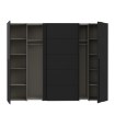 Forte Шафа 270 см Narago Чорний/Білий, NRGS82511-Q219 - Home Club, зображення 10