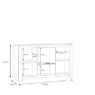 Forte Класичний комод Havanna, дуб зі штучним ефектом старіння, HVNK232-D67 - Home Club, зображення 5