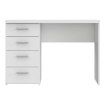 Forte Белый письменный стол 110x60 см с 4 ящиками, MT935-Z12M - Home Club, изображение 2