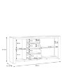 Forte Велика класична комода Havanna, дуб зі старінням, HVNK341-D67 - Home Club, зображення 5