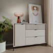Forte Комода 125 см Seravel, пісочний/дуб Mauvella, SVLK221L-Q112 - Home Club