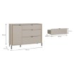 Forte Комода 125 см Seravel, пісочний/дуб Mauvella, SVLK221L-Q112 - Home Club, зображення 8