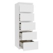 Forte Комод 42 см Edmore, білий, EMOK311-120 - Home Club, зображення 5