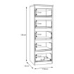 Forte Комод 42 см Edmore, білий, EMOK311-120 - Home Club, зображення 7