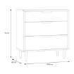 Forte Комода 90 см Sherbrooke, дуб Mauvella, CVRK211EC-D108 - Home Club, зображення 6