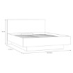 Forte Двоспальне ліжко 160x200 см з ящиком для речей Orkney, дуб Mauvella, OKYL1162-D108 - Home Club, зображення 8