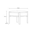 Forte Столик 75 см Coffee Tables Secret Grey, CFTT5024-U58 - Home Club, зображення 3