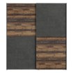 Forte Розсувна шафа 170 см Dederik Old – Wood Vintage/Бетон, W3NS822X1-C754 - Home Club, зображення 2