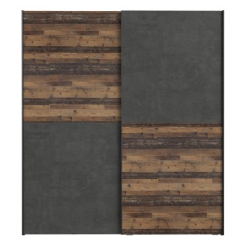 Forte Розсувна шафа 170 см Dederik Old – Wood Vintage/Бетон, W3NS822X1-C754 - Home Club