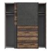Forte Розсувна шафа 170 см Dederik Old – Wood Vintage/Бетон, W3NS822X1-C754 - Home Club, зображення 3