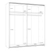 Forte Розсувна шафа 170 см Dederik Old – Wood Vintage/Бетон, W3NS822X1-C754 - Home Club, зображення 7