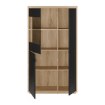Forte Витрина 95 см Auriquet «Дикий дуб натуральный» / «Чёрный», AUQV621L-Q362 - Home Club, изображение 3