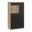 Forte Витрина 95 см Auriquet «Дикий дуб натуральный» / «Чёрный», AUQV621L-Q362 - Home Club, изображение 4