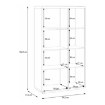 Forte Витрина 95 см Auriquet «Дикий дуб натуральный» / «Чёрный», AUQV621L-Q362 - Home Club, изображение 7