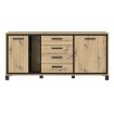 Forte Комода 180 см Trondheim, дуб Artisan/чорний дуб, TDHK242L-C773 - Home Club, зображення 2