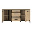 Forte Комода 180 см Trondheim, дуб Artisan/чорний дуб, TDHK242L-C773 - Home Club, зображення 3