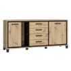 Forte Комода 180 см Trondheim, дуб Artisan/чорний дуб, TDHK242L-C773 - Home Club, зображення 4
