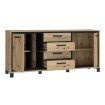 Forte Комода 180 см Trondheim, дуб Artisan/чорний дуб, TDHK242L-C773 - Home Club, зображення 5