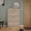 Forte Шафа для взуття 80 см із шухлядою Niko, дуб «Сонома», NIKD321-D30F - Home Club