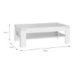 Forte Столик 120 см Coffee Tables, білий глянцевий, SVOT22-Z38 - Home Club, зображення 3