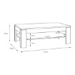 Forte Столик 120 см Coffee Tables, білий глянцевий, SVOT22-Z38 - Home Club, зображення 4