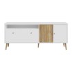 Forte Шафа 160 см Harllson, білий/дуб Mauvella, HLTT231REC-M793 - Home Club, зображення 2