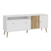 Forte Шафа 160 см Harllson, білий/дуб Mauvella, HLTT231REC-M793 - Home Club, зображення 4