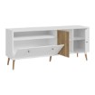 Forte Шафа 160 см Harllson, білий/дуб Mauvella, HLTT231REC-M793 - Home Club, зображення 5