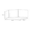Forte Надстройка над шкафом, ECBN011R-D108 - Home Club, изображение 6