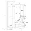 Forte Передпокій 135 см Niko «Дуб Artisan», NIKD01-D78 - Home Club, зображення 7