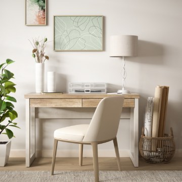 Forte Письменный стол шириной 120 см с 2 ящиками Duro, DURB222-M296 - Home Club