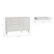 Forte Комода 125 см Harllson, біла, HLTK221REC-Z12A - Home Club, зображення 7