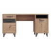 Forte Письмовий стіл 150 см Raven, дуб Artisan/бетон темно-сірий, RVXB221-C772 - Home Club, зображення 2