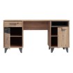 Forte Письмовий стіл 150 см Raven, дуб Artisan/бетон темно-сірий, RVXB221-C772 - Home Club, зображення 3