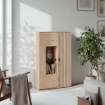 Forte Витрина 100 см Verniq «Дикий дуб, натуральный», VRQV621L-D136 - Home Club
