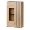 Forte Витрина 100 см Verniq «Дикий дуб, натуральный», VRQV621L-D136 - Home Club, изображение 9