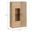Forte Витрина 100 см Verniq «Дикий дуб, натуральный», VRQV621L-D136 - Home Club, изображение 12