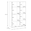 Forte Витрина 100 см Verniq «Дикий дуб, натуральный», VRQV621L-D136 - Home Club, изображение 13
