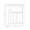 Forte Комод 115 см Iloppa «Снежный дуб»/«Дуб Нельсон», TIQK421-J99 - Home Club, изображение 4
