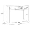 Forte Письменный стол, OKYB221-D108 - Home Club, изображение 9