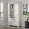 Forte Витрина шириной 110 см с ящиками Kashmir, белая сосна, KSMV723L-D43 - Home Club