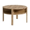 Forte Круглий журнальний столик 75x75 см Tobago, дуб Artisan, CFTT5024-D78 - Home Club, зображення 2