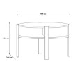 Forte Круглий журнальний столик 75x75 см Tobago, дуб Artisan, CFTT5024-D78 - Home Club, зображення 3