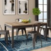 Forte Раздвижной стол 160x90 см Jokkaz, дуб «Флагстафф»/чёрный, TBLT7029-M559 - Home Club