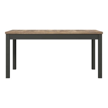 Forte Раздвижной стол 160x90 см Jokkaz, дуб «Флагстафф»/чёрный, TBLT7029-M559 - Home Club