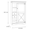 Forte Витрина шириной 100 см с ящиками Encanto, белая сосна, ENCV522R-S13 - Home Club, изображение 4
