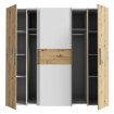 Forte Шкаф с раздвижными дверцами 200 см Narago, дуб Artisan/белый, KLTS62322-C830 - Home Club, изображение 3