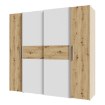 Forte Шкаф с раздвижными дверцами 200 см Narago, дуб Artisan/белый, KLTS62322-C830 - Home Club, изображение 6