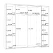 Forte Шкаф с раздвижными дверцами 200 см Narago, дуб Artisan/белый, KLTS62322-C830 - Home Club, изображение 8